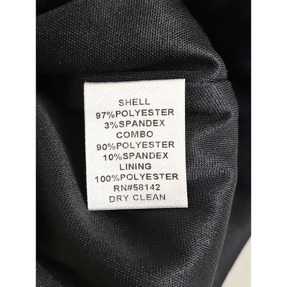 Maggy London ~Size 8~ Black/Silver Sheath Party Cocktail Evening Dress Lined NWT - Picture 10 of 14